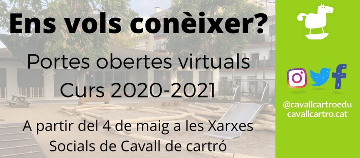 Portes obertes virtuals escoles bressol 2020-2021